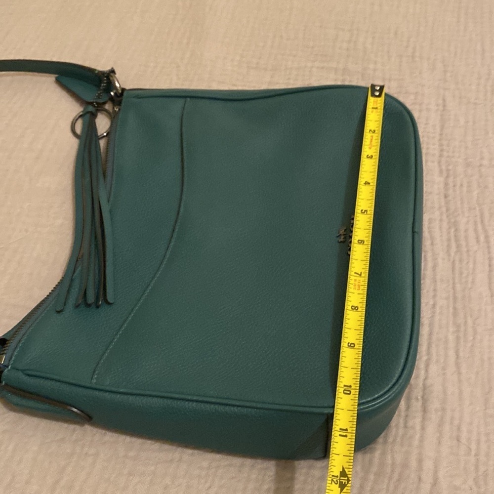 Coach Chaise green polished pebble leather bag . Very good condition - Picture 11 of 14